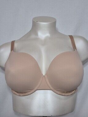 38DDD Spanx Lace Trimmed Underwire T-shirt Bra Beige